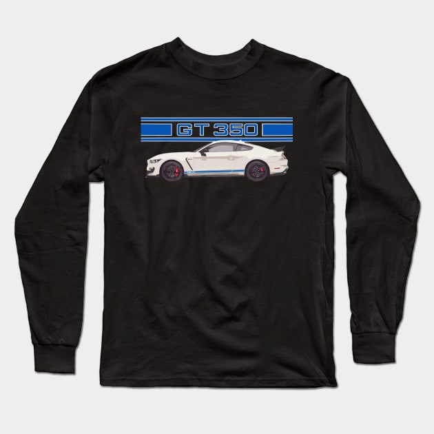 Shelby gt350 heritage special retro Long Sleeve T-Shirt by cowtown_cowboy